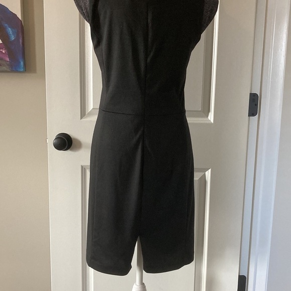 Saks Fifth Avenue BLACK Label 6 black gray bodycon dress - Picture 11 of 14